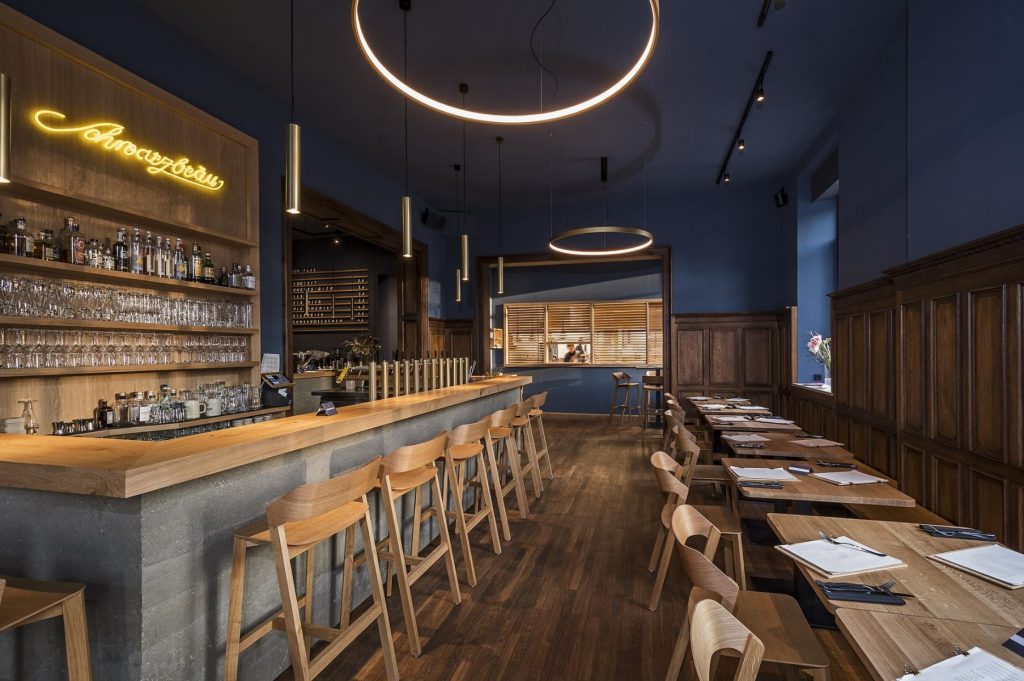 Merano Barstools Installed at Modern Restaurant
