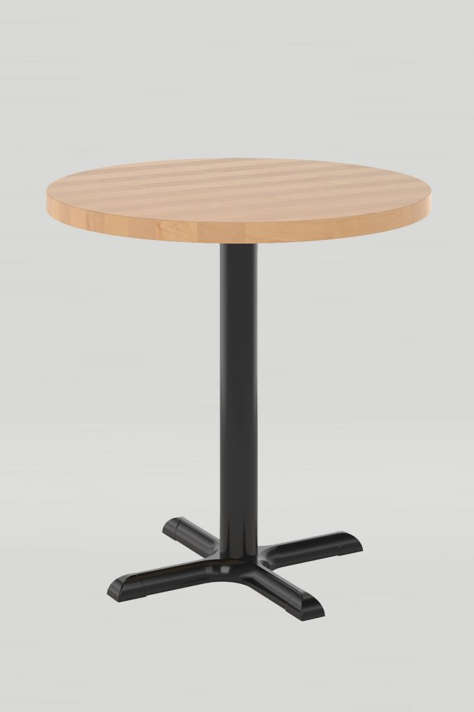 Dining Height Spartan Table with Solid Wood
