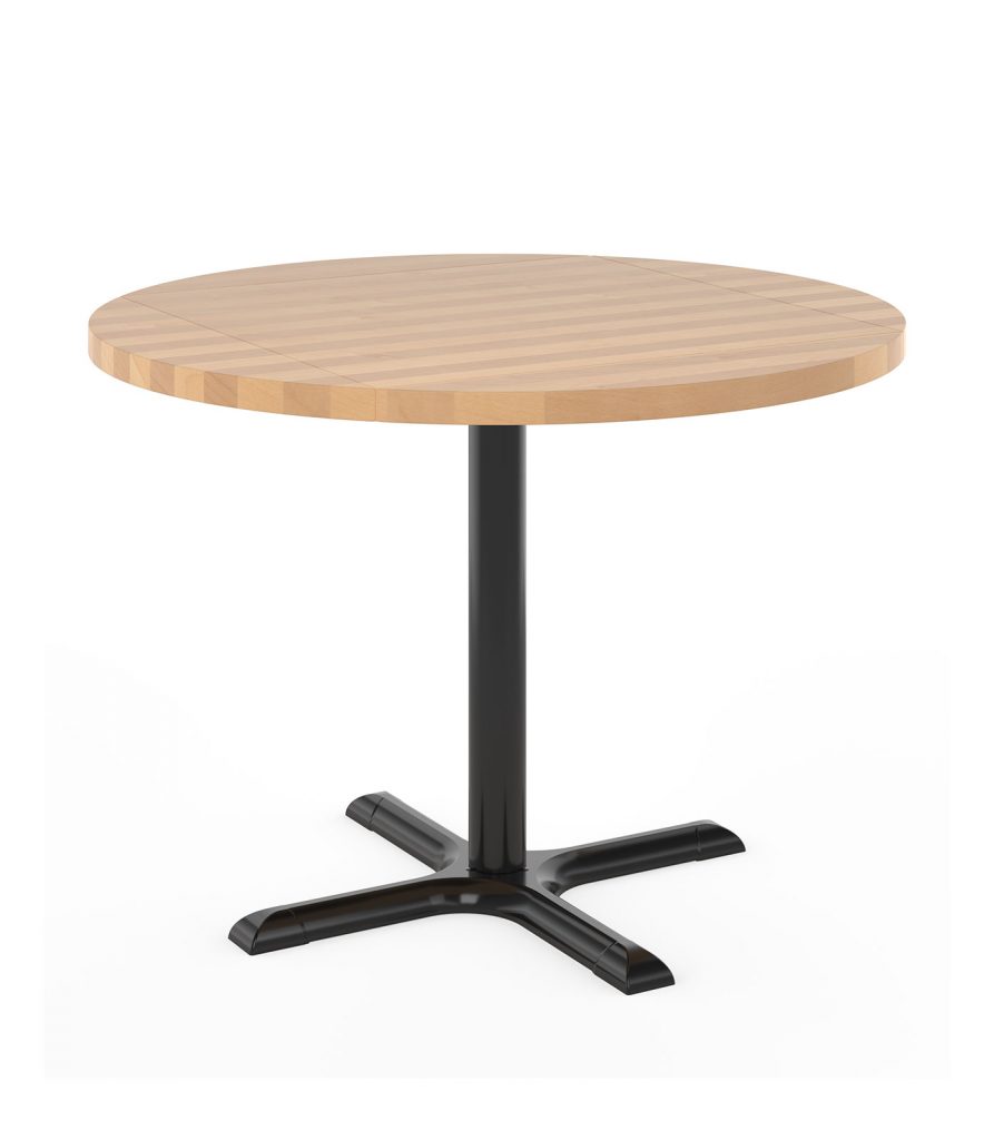 Square to round restaurant table