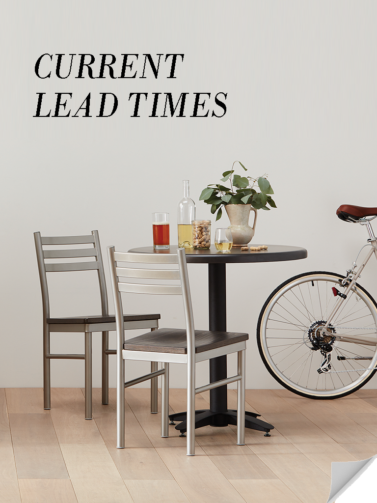 See current lead times for Grand Rapids Chair products.