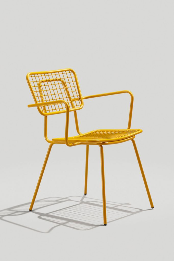 Opla Arm Chair in Honey Yellow