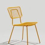 Opla Stacking Outdoor Chair in Honey Yellow