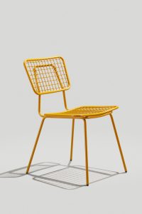 Opla Stacking Outdoor Chair in Honey Yellow