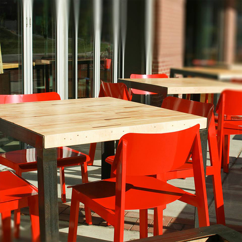 Red Sadie II Outdoor Chairs.