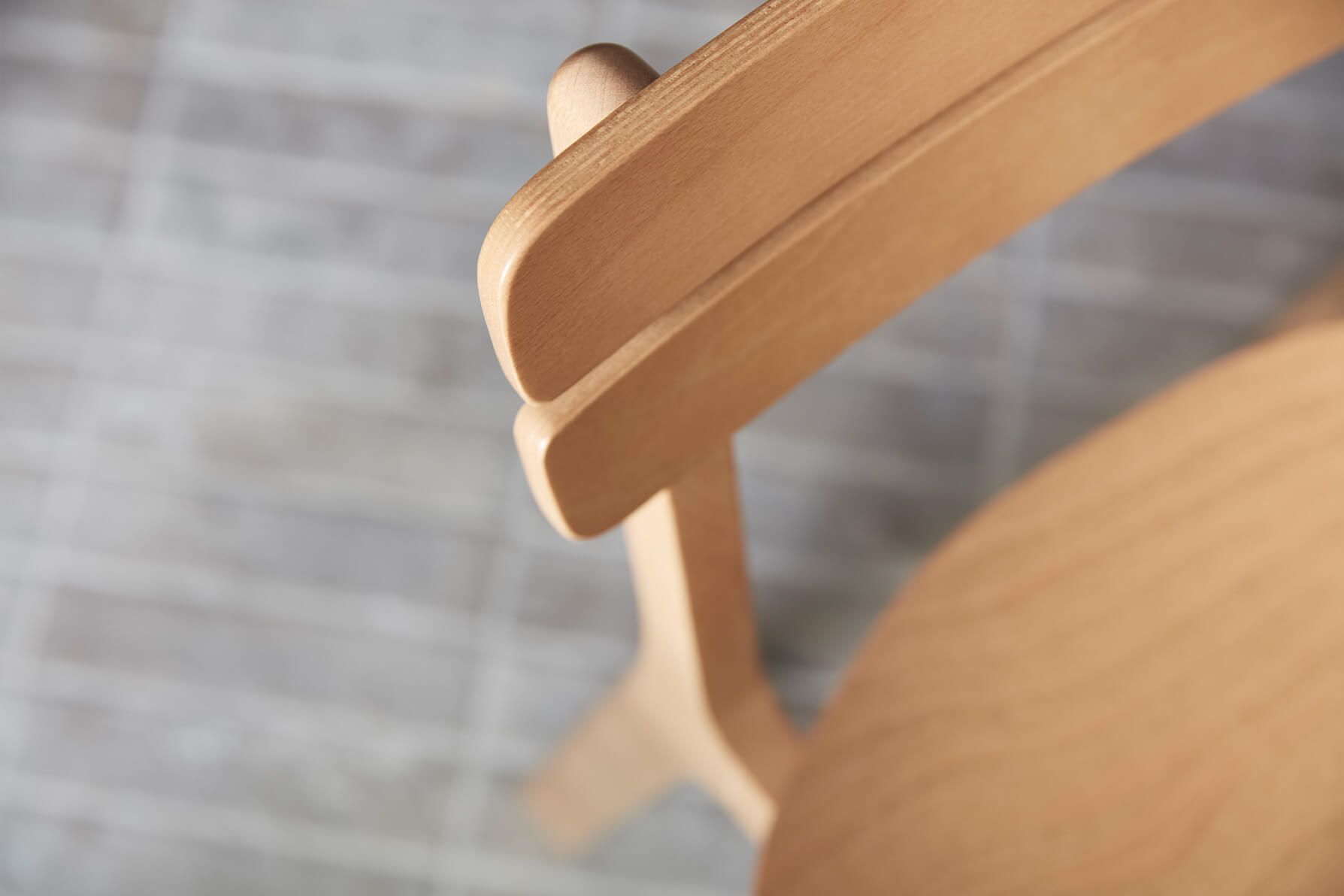 Close-up of Brooke chair.