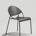 Hula Outdoor Stacking Chair in Ink Black