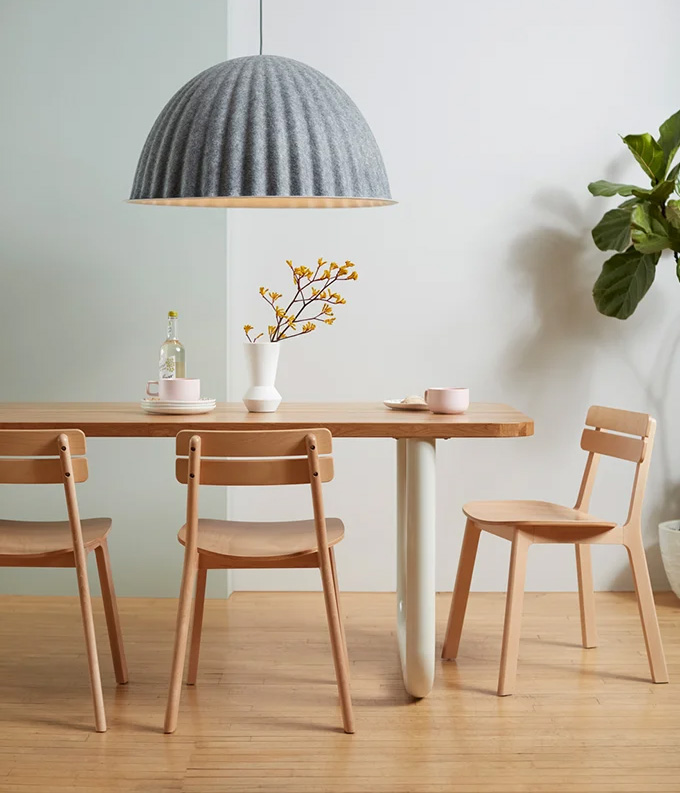 Frankie Communal Table with Brook Chairs.