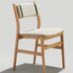 Modern Wood Dining Chair with upholstery