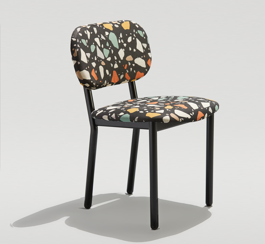 Modern Mixed Material Dining Chair for Commercial Spaces and Restaurants