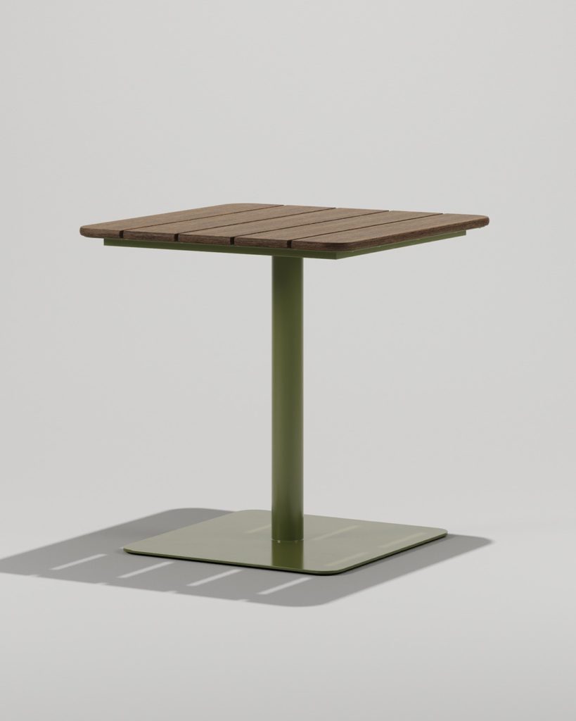 Bowen Pedestal table with green base