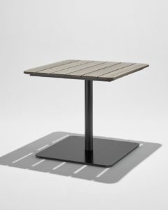 Bowen pedestal table with black base