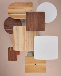 Aerial view of Onesima Table Collection.