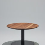 Onesima Round Coffee Table with black base