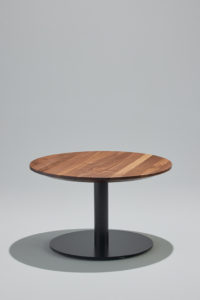 Onesima Round Coffee Table with black base