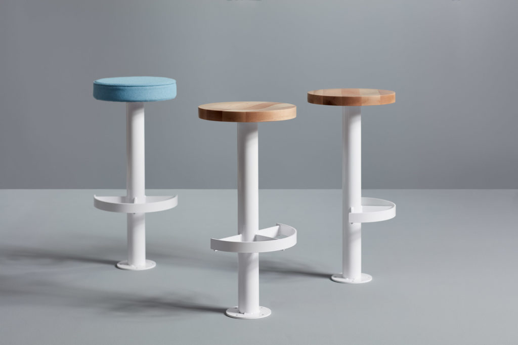 Collection of three Sally Bolt Down Stools.