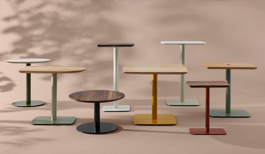 Onesima pedestal table collection.