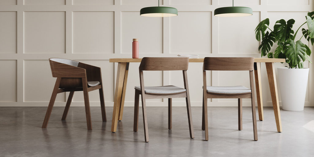 Set of Merano Chairs with Andy Communal Table.