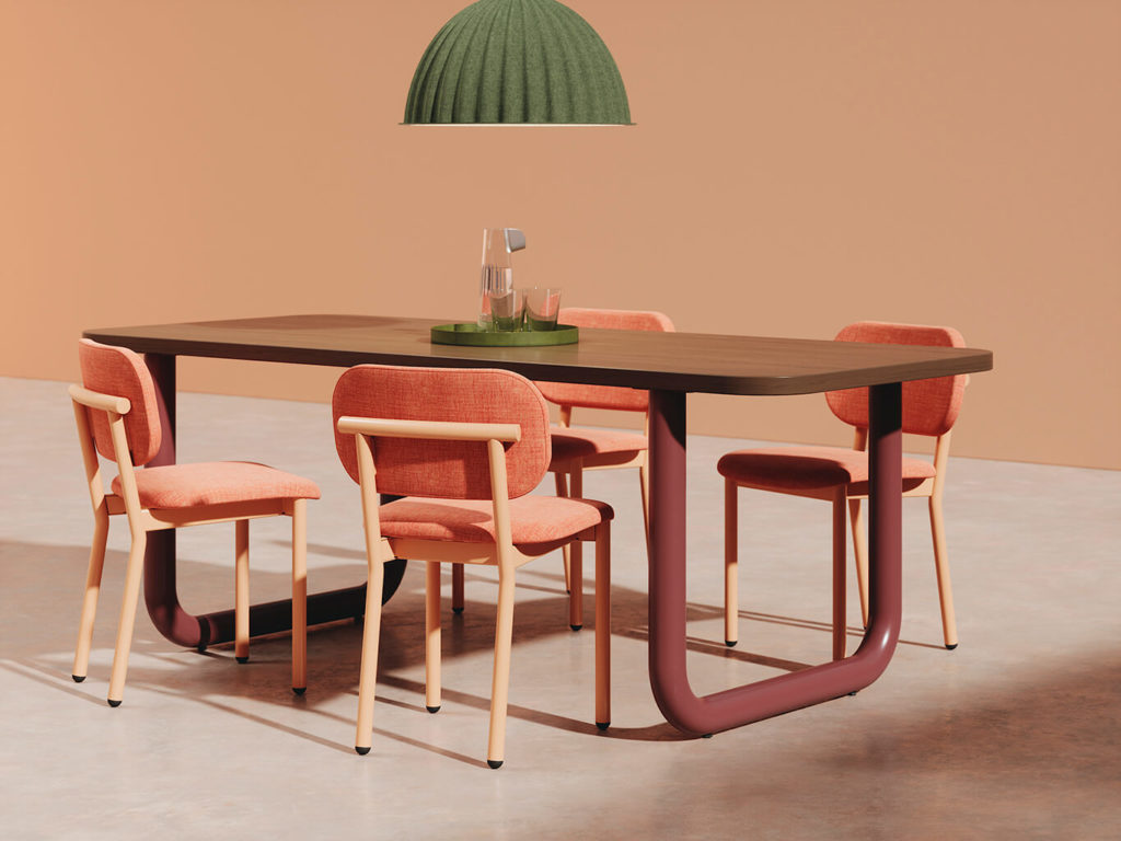 Frankie Table with Ferdinand Chairs.