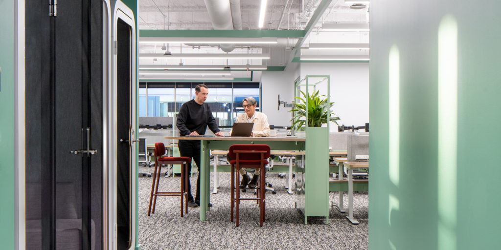 Ferdinand Barstools in an office setting