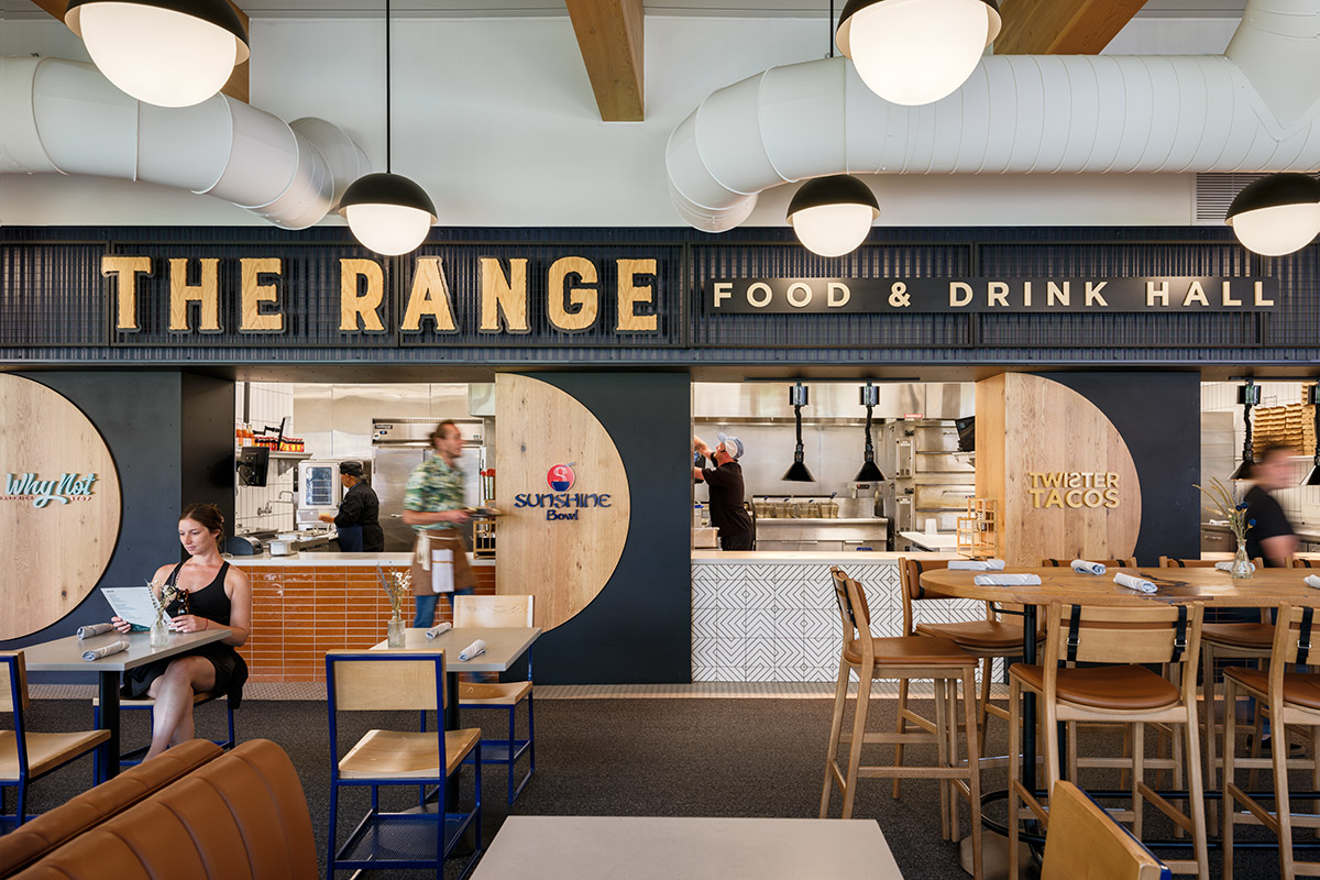 The Range Food Hall at Steamboat Springs Ski Resort. Designed by Gensler. 