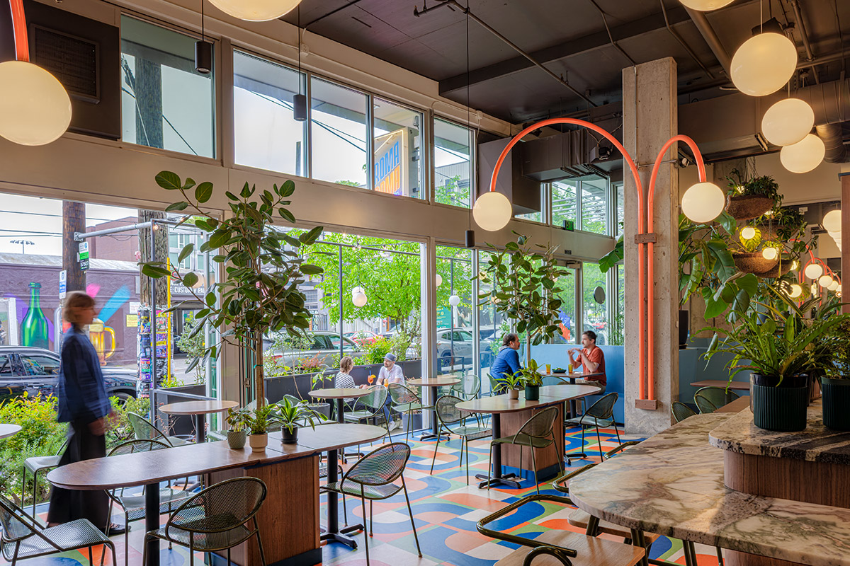 Roma Roma Pizza in Seattle, WA. Designed by Best Practice Architecture.